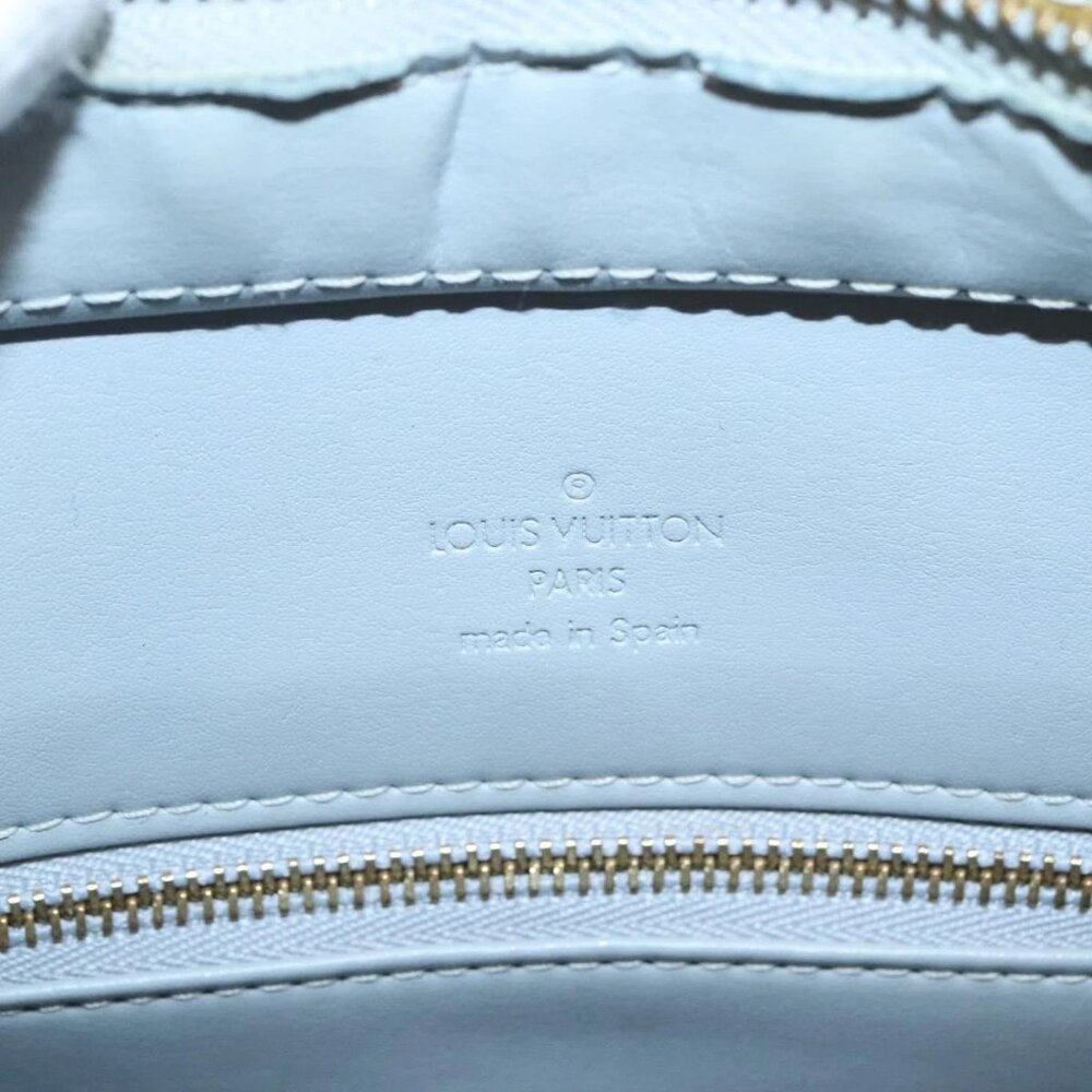 LOUIS VUITTON Monogram Vernis Houston Hand Bag Gris M91053 LV Auth ep9001 - Picture 10 of 16